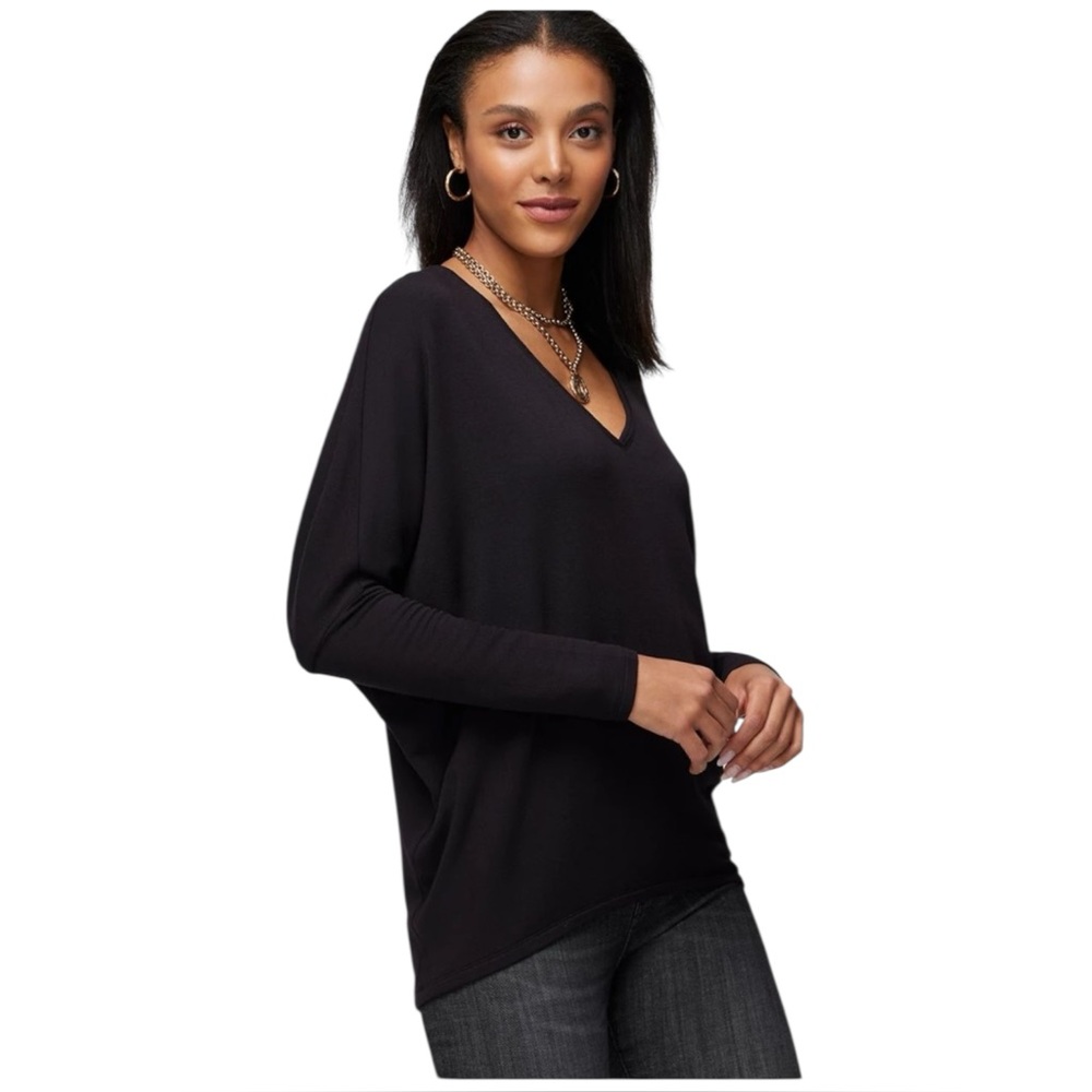 NWT White House Black Market The Passporter Dolman Tunic in Black Size Medium